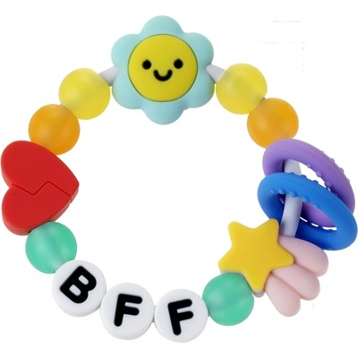 Infantino Силиконова бебешка гризалка Infantino - Най-добри приятели (IN316790)