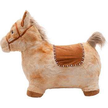 PlayTo plyšový skákací koník so zvukom hnedá