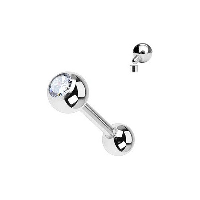 Šperky4U Cartilage piercing titan zirkon TIT1008-16124