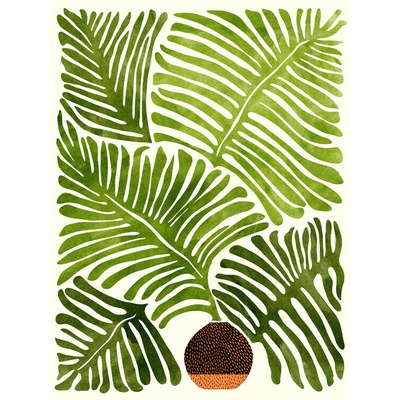 Plagát, Obraz - Kristian Gallagher - Summer Fern, 30 × 40 cm