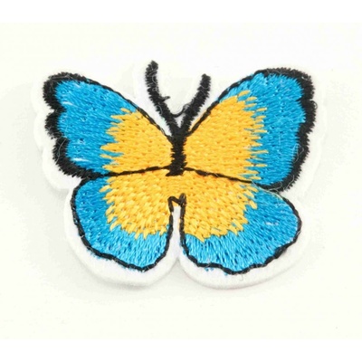 Nažehľovacia záplata - Motýlik - rozmer 4 cm x 3,5 cm