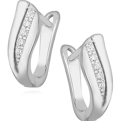 Lunica Klasické stříbrné náušnice 0065