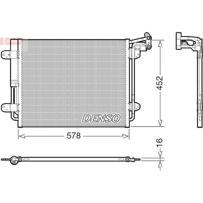 Kondenzátor, klimatizace DENSO DCN32067