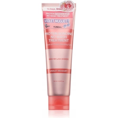 Kundal Protein Bonding Care No Wash Treatment bezoplachová starostlivosť pre poškodené vlasy s vôňou Violet Muguet 130 ml