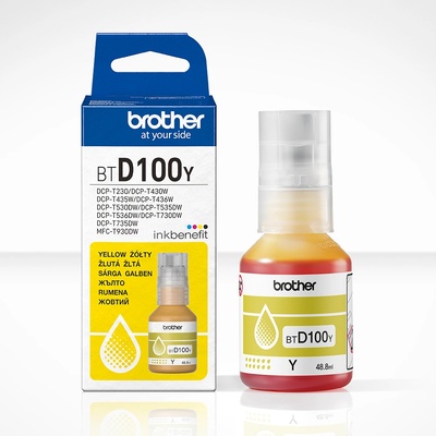 Brother BTD100Y Резервоарче за мастило жълто 48, 8 ml Капацитет 5 000 страници