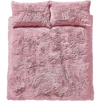 Image 1 of Catherine Lansfield Розово микро плюшено спално бельо , 135 x 200 cm Cuddly - Catherine Lansfield (BD/32263/W/SQS/BLH)