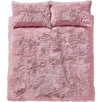 Catherine Lansfield Розово микро плюшено спално бельо , 135 x 200 cm Cuddly - Catherine Lansfield (BD/32263/W/SQS/BLH)