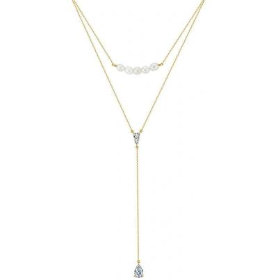 Ornamenti Pozlacený set náhrdelníků minimalist multi strand gold ORT300006