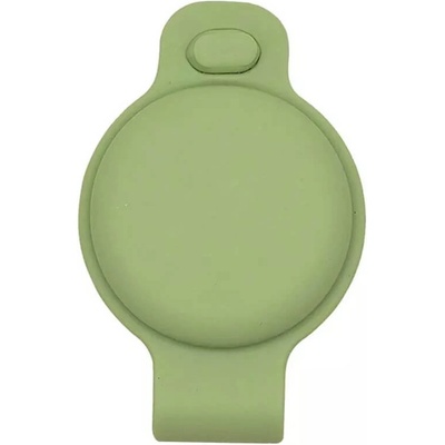 JC Силиконов държач за каишки за домашни любимци за Apple AirTag - JC AirTag Pet Collar Back Clip (зелен)
