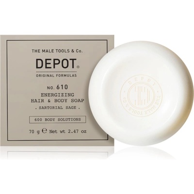 Depot 600 body solutions no. 610 energizing hair & body soap сапун за тяло и коса 70 гр