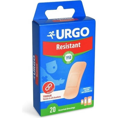 Urgo RESISTANT Odolná náplast 20 ks NOVÁ
