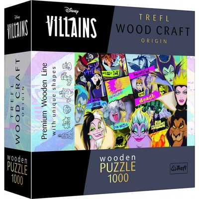 Dřevěné Disney Setkání záporáků Wood Craft Origin 1000 dílků