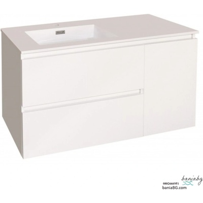 Долен конзолен pvc шкаф за баня icp 10545