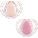 Tommee Tippee Ортодонтични залъгалки Tommee Tippee - Night Time, 0-6 м, 2 броя, розови (43338099) - ozone
