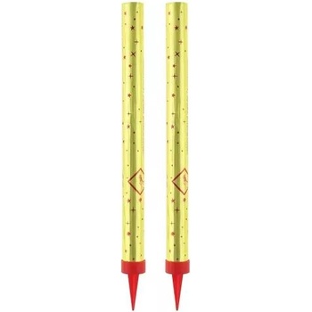 Godan Фойерверки за торта - златисти, 18 см - 2 бр (ft18/2)