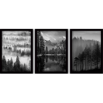 Wallity Картини в комплект от 3 бр. 35x45 cm Black & White - Wallity (364LUL1267)