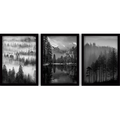 Wallity Картини в комплект от 3 бр. 35x45 cm Black & White - Wallity (364LUL1267)