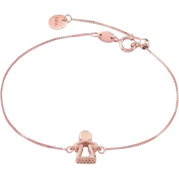 Bliss Дамска гривна от розово злато с диаманти Bliss 20104353 (20104353)