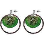 Dannyra Обици с листенца от естествена орхидея Green Island Dannyra Jewels