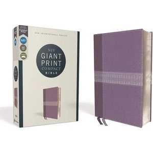 Niv, Giant Print Compact Bible, Leathersoft, Purple, Red Letter Edition, Comfort Print | Zondervan (ISBN: 9780310454724)