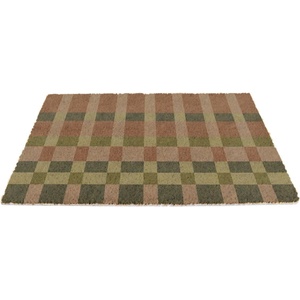 Artsy Mats Изтривалка от кокосови влакна 40x60 cm Pink and Blue Check - Artsy Doormats (6040-PNKBLUCHECK)
