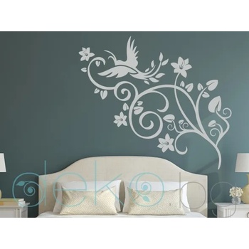 Image 1 of Орнамент с цветя и птица (3130)