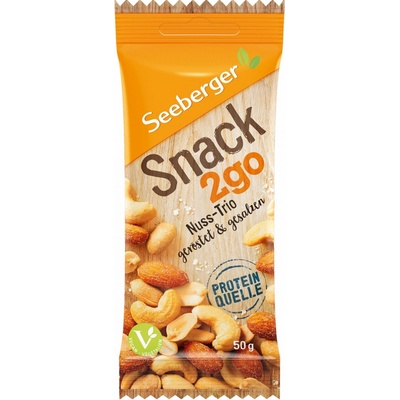 Seeberger Snack2 go Pikantní pražená jemně solená ořechová směs 50 g