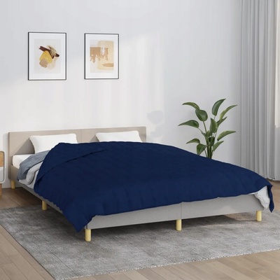 VidaXL Deka bavlna modrá 220x240