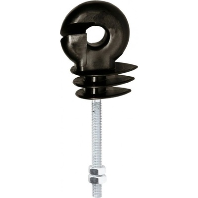 Izolátor kruhový distanční pro elektrický ohradník, se závitem M6 a maticemi, 3,5 cm