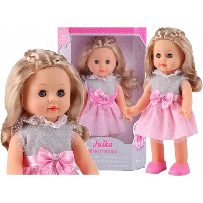 Smily Play Interaktivní chodící Julka růžová 33 cm