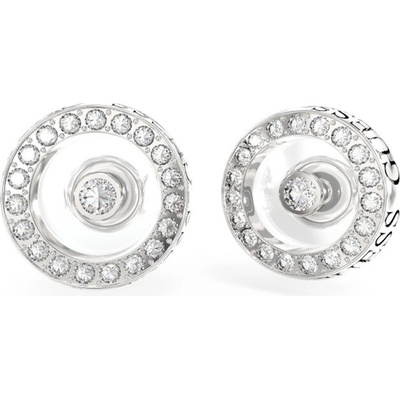 Guess Ocelové náušnice se zirkony Bond JUBE03256JWRHT-U