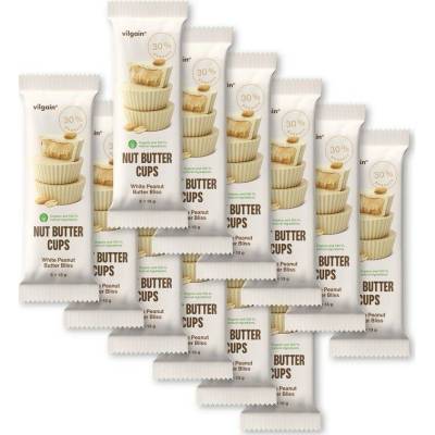 Multipack 12 ks X 39 g 3 x 13 g Vilgain Nut Butter Cups BIO Arašídové máslo v bílé čokoládě