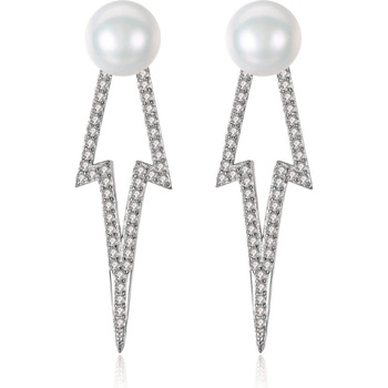 Silenti Jewelry Сребърни обеци "Стрела