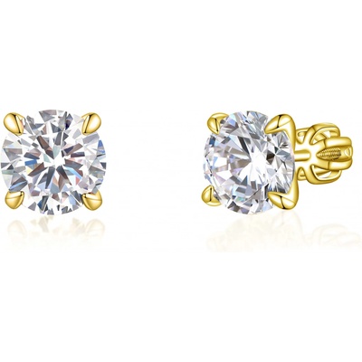 Olivie stříbrné náušnice PIPPI GOLD 7974