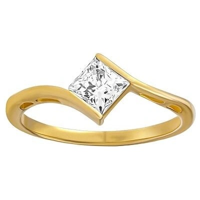 SILVEGO Zlatý prsten Imogen s Brilliance Zirconia ze žlutého zlata FNNNP50RGY