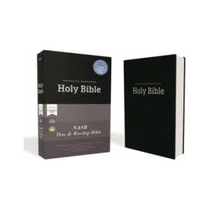 NASB, Pew and Worship Bible, Hardcover, Black, 1995 Text, Comfort Print | Zondervan (ISBN: 9780310451044)