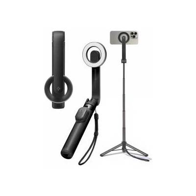 Spigen Selfie Stick Stick Stativ Spigen S571W MagSafe Bluetooth Držák telefonu Fotografie Dálkové ovládání Black