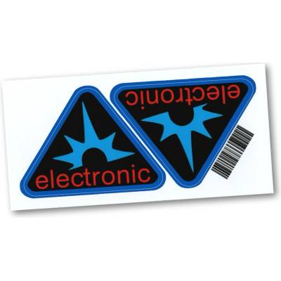 Nálepky schránky "electronic", MODRÉ (sada) - Simson
