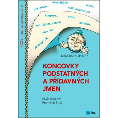 Koncovky podstatných a přídavných jmen 720 minut procvičování - František Brož, Pavla Brožová