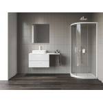 RAVAK Blix II - Четвърткръгла душ кабина NBLCP4, 90x90 см, матово бяло/прозрачно стъкло 3BM70E00Z1 (3BM70E00Z1)