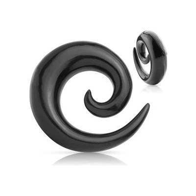 Šperky4U Roztahovák do ucha spirála ROHOVINA EP001-10