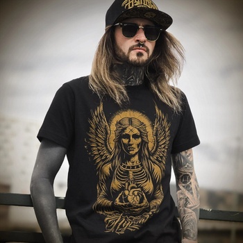 HYRAW Мъжка тениска hyraw - angel heart - 254ts06