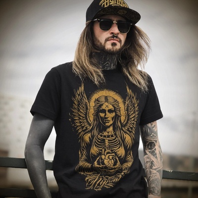 HYRAW Мъжка тениска hyraw - angel heart - 254ts06