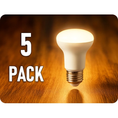V-TAC E27 LED žárovka 8,5W 806 lm R63/5-PACK teplá bílá