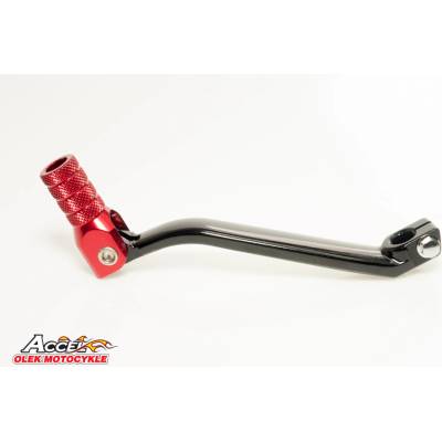 ACCEL páka řazení HONDA CR 80/85 96-07 hliníková barva černá, koncovka červená (24700-GBF-830)