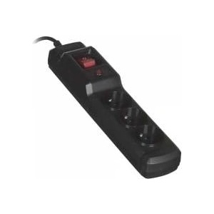 Activejet anti-surge power strip 3 sockets 1.5 m black