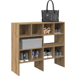 vidaXL Поставки за обувки, 2 бр, стифируеми, дъб артизан, 89, 5x30x40см (858856)