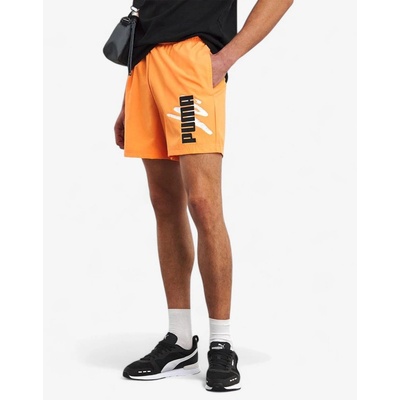 PUMA Essentials Logo Lab Cat Woven Shorts Orange