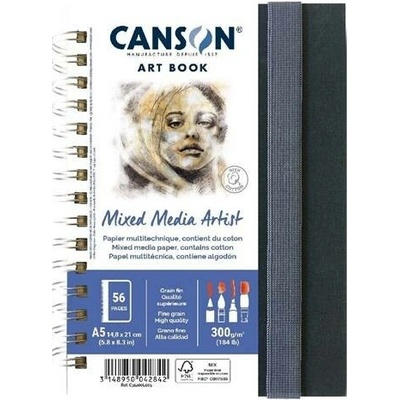 Canson Skicář Mixed Media Artist ART BOOK A5 28 listů 300 g – Zbozi.Blesk.cz