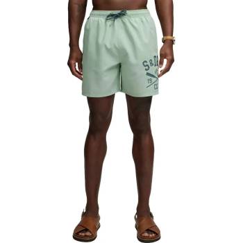 Superdry Бански гащета Superdry Printed Logo 16 swimming shorts - Green (Cameo Green)
